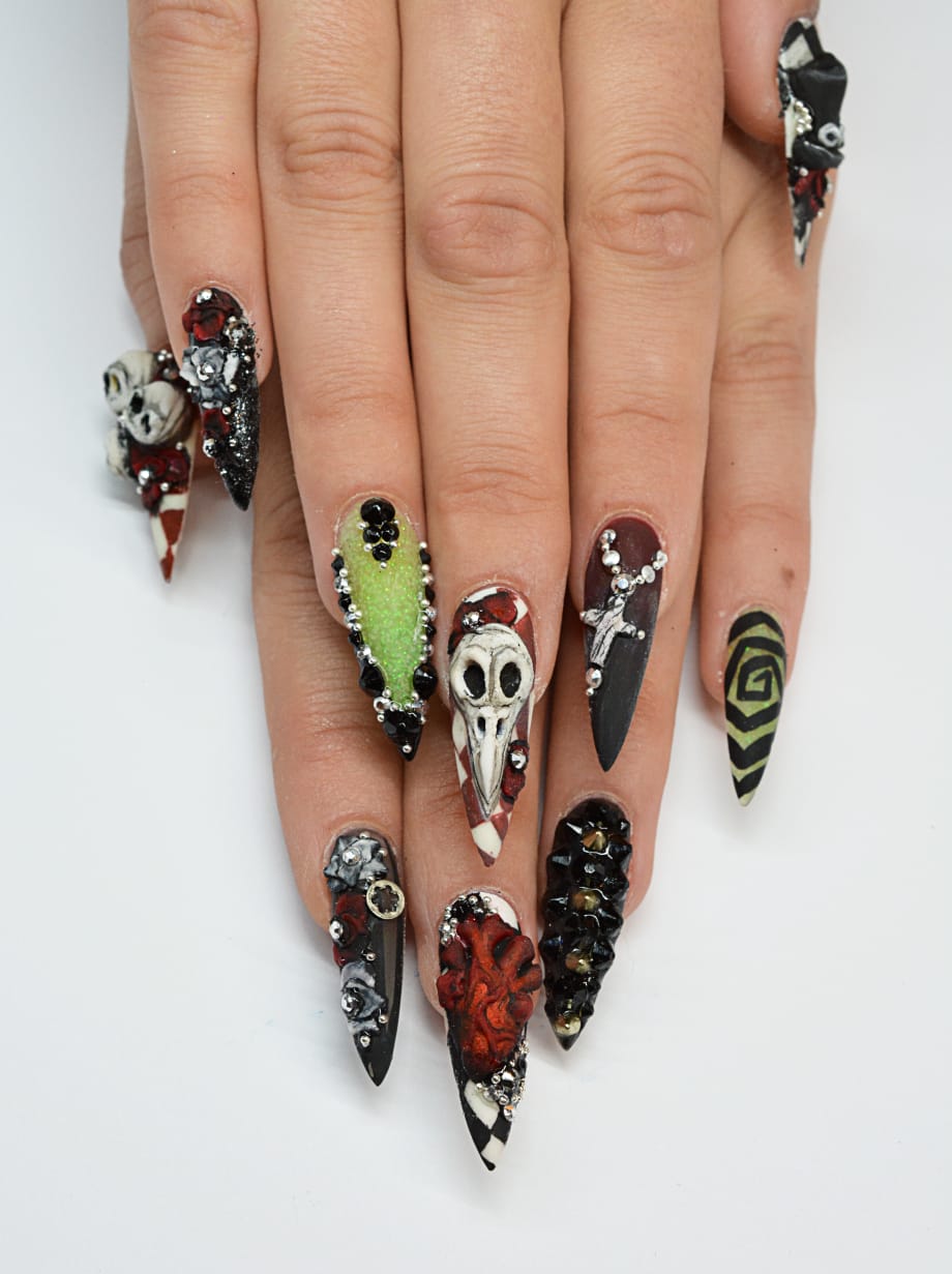 Nails for NTNA S. 3 Challenge #8 Rocky Horror Halloween (Celina)