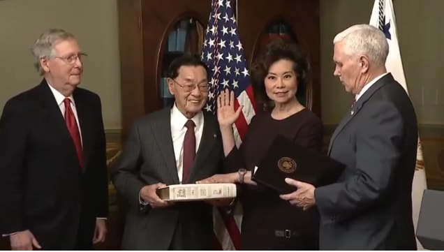Chao Confirmed as Transportation Chief