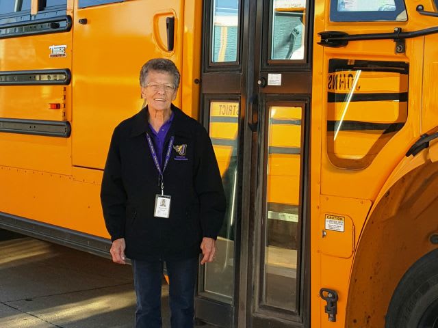 Special-needs aide aims for 50 years in transportation