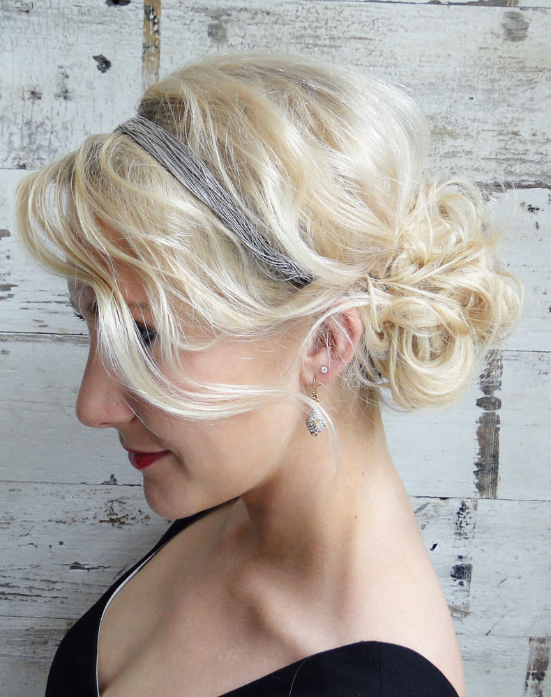 HOW-TO: Charlize Theron Inspired Headband-Embellished Updo