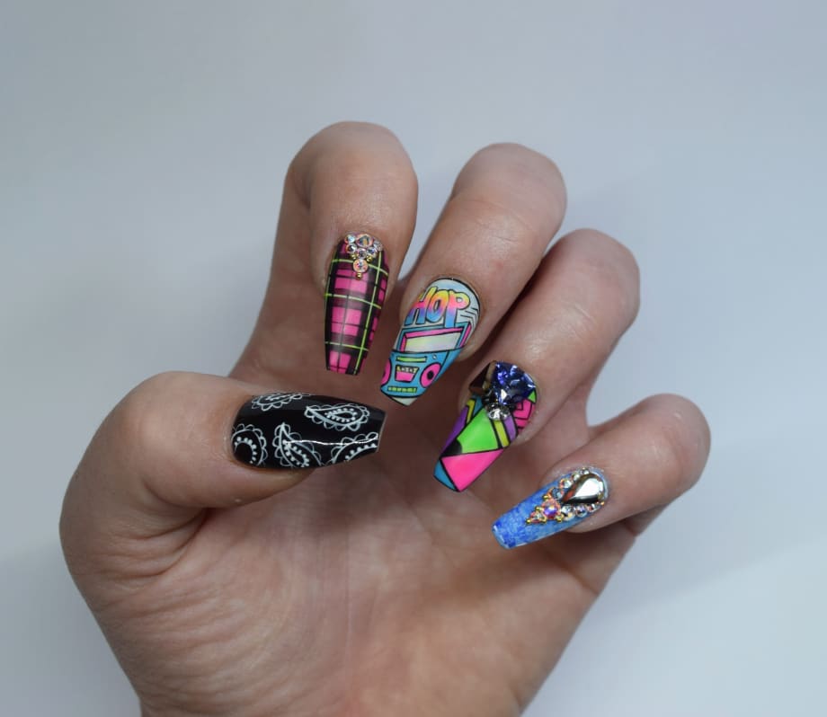 Nails for NTNA S. 5 Pre-Challenge #2: Pattern Mixing (Charnell)
