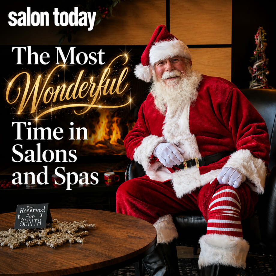 Santa Claus at a salon event