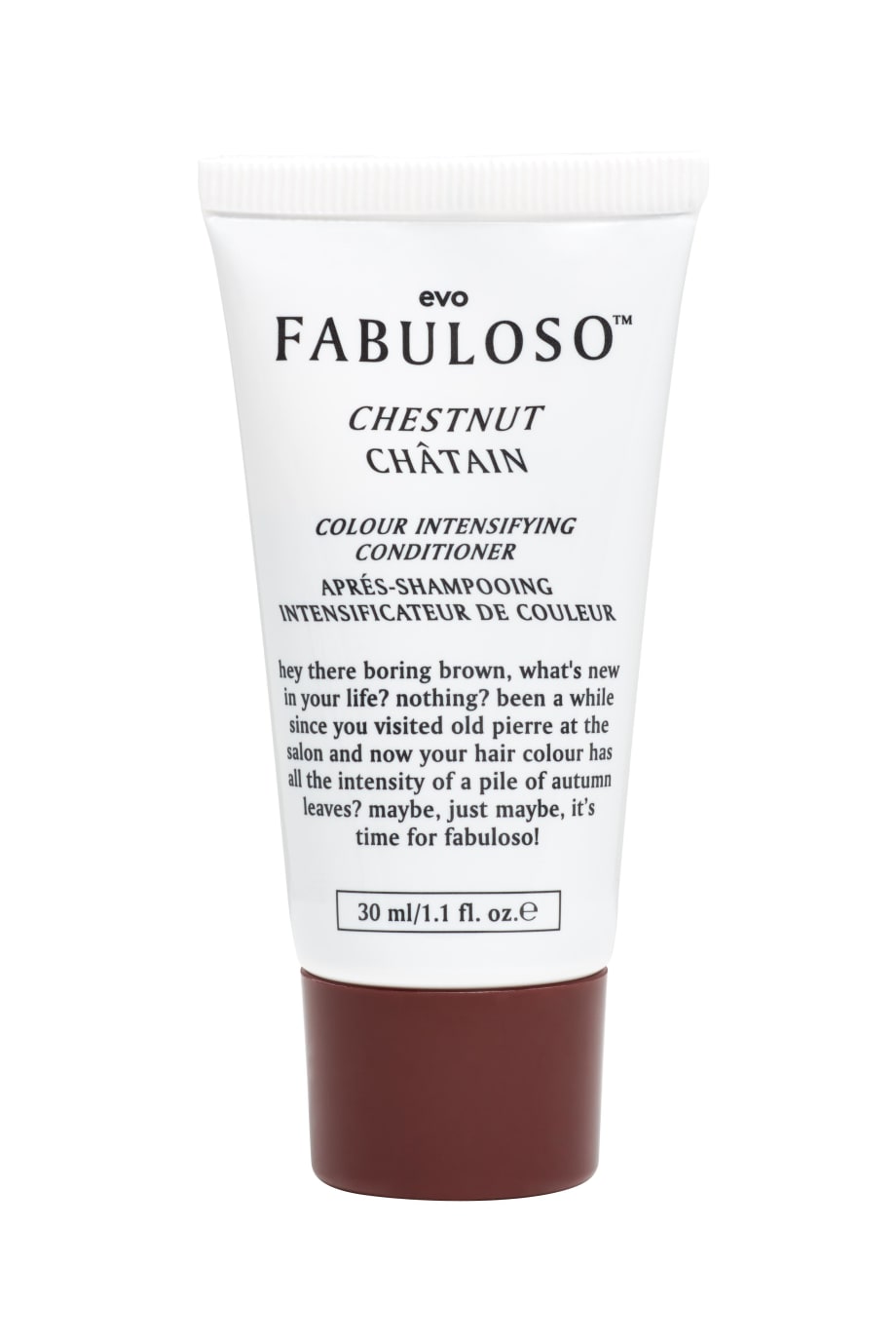 Evo Presents Fabuloso Color Intensifying Conditioner in 30mL Trial-Sized Tubes