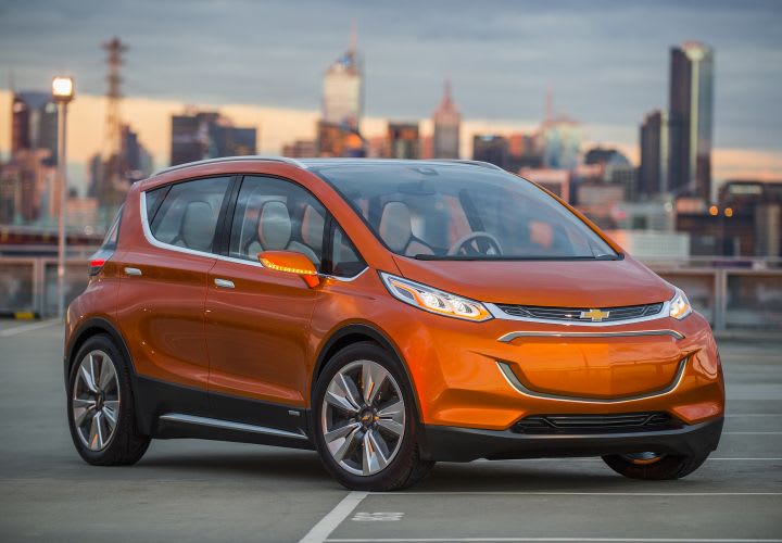 GM Unveils 200-Mile Bolt EV Concept