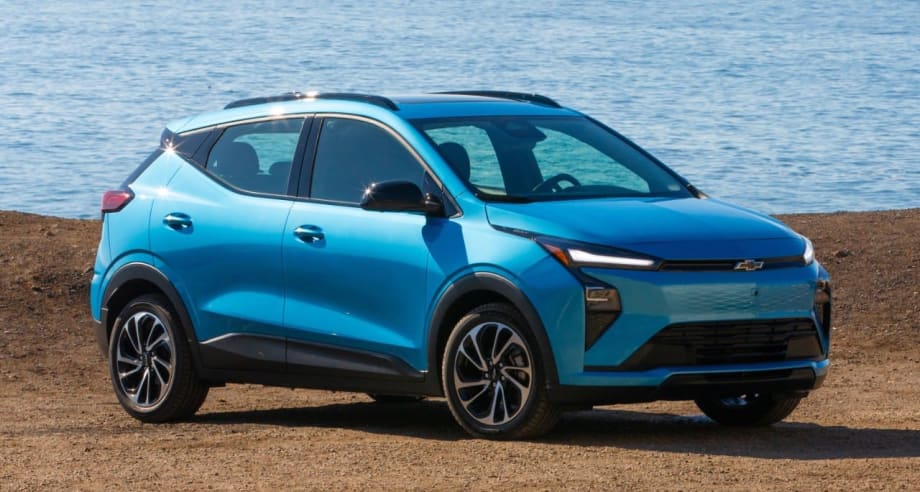 Photo of Chevrolet Bolt on a beach