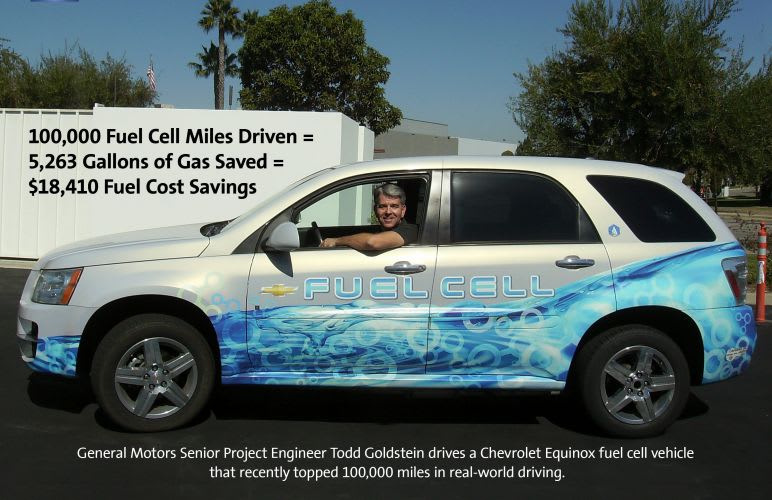 Hydrogen Chevy Equinox Reaches Fleet Mileage Milestone