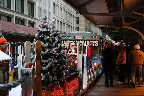 Holiday themed transit photos show industry's spirit