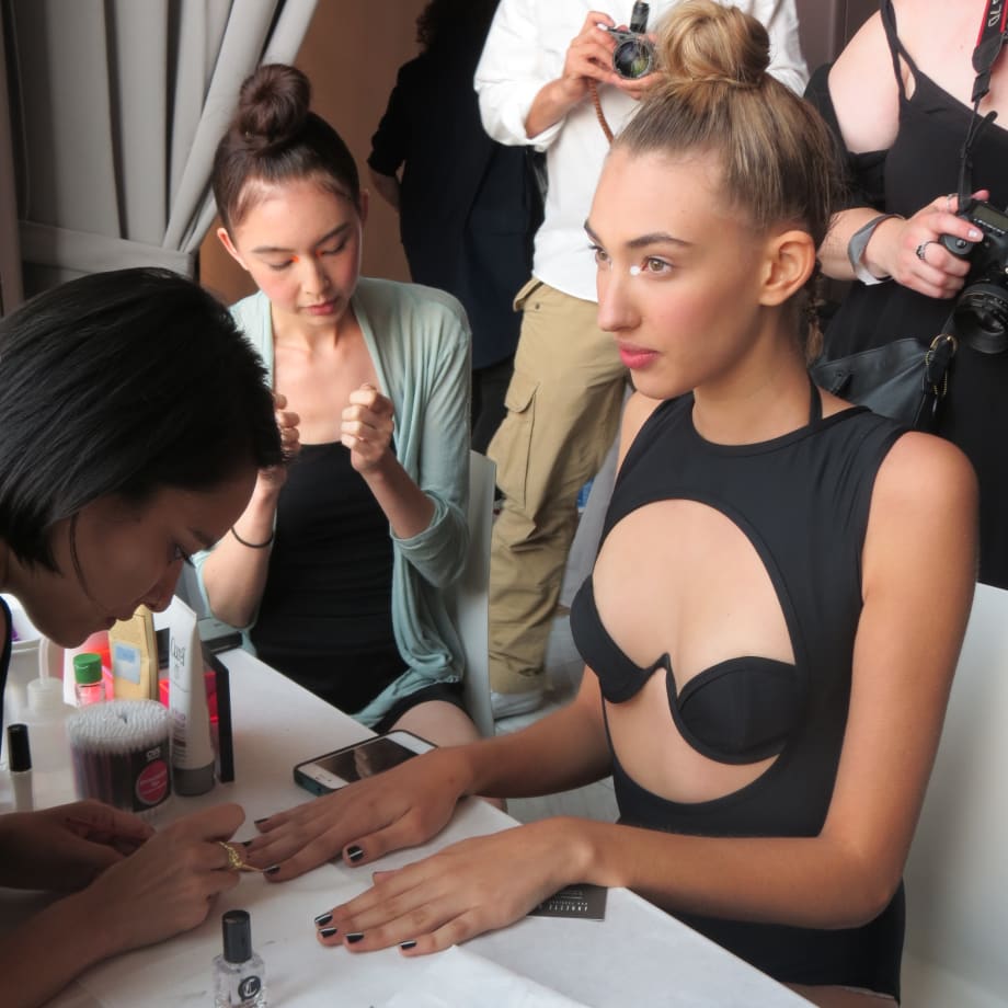 NYFW: Chuck Amos' Braids and Buns at Chromat