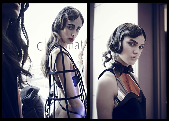 HOW-TO: Edgy Finger Waves at Chromat Fall 2014 Collection