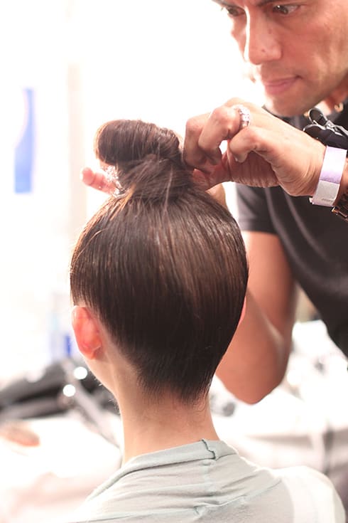 NYFW: Chuck Amos' Braids and Buns at Chromat