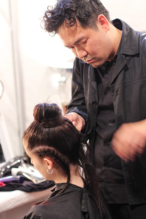 NYFW: Chuck Amos' Braids and Buns at Chromat