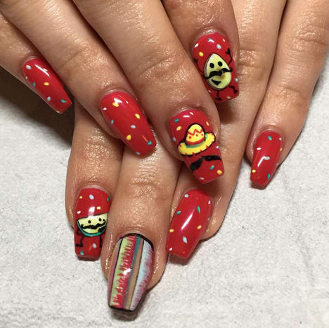 ¡Viva Mexico! Nail art for Cinco de Mayo