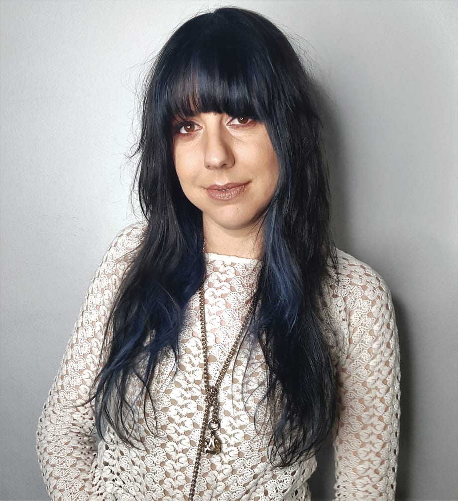 Brunette and Blue Blend Using Clairol Hair Color