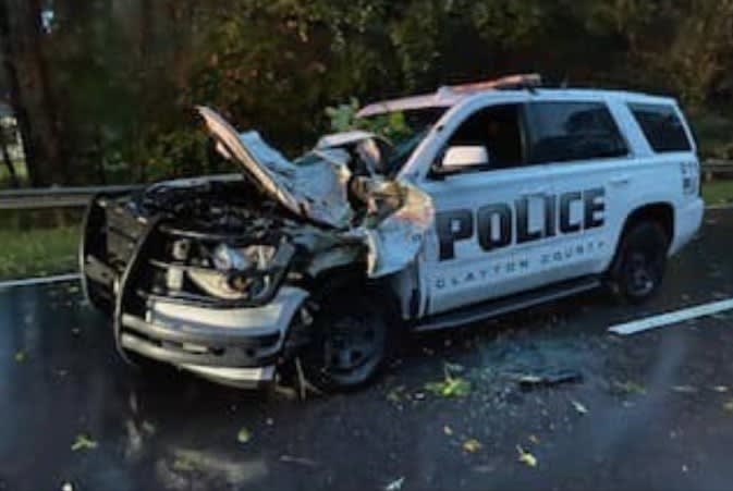Georgia Officer Injured When Tree Falls on Patrol SUV in Storm