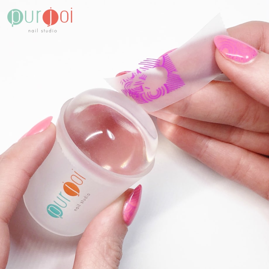 How to Stamp Nail Art with Purjoi Nail Studio Jumbo Clear Stamper