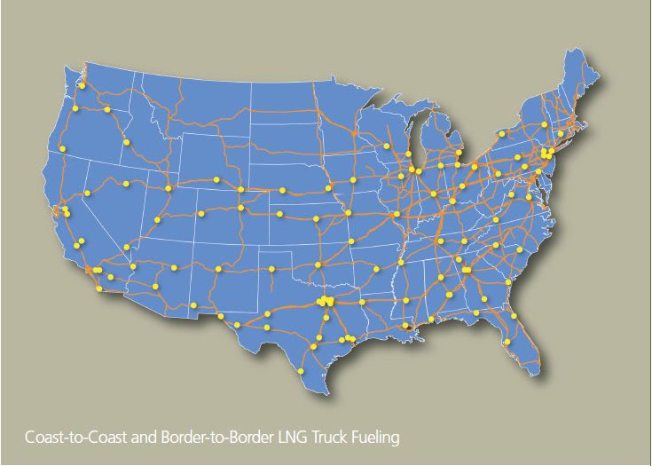 Clean Energy Unveils America's Natural Gas Highway for Trucks