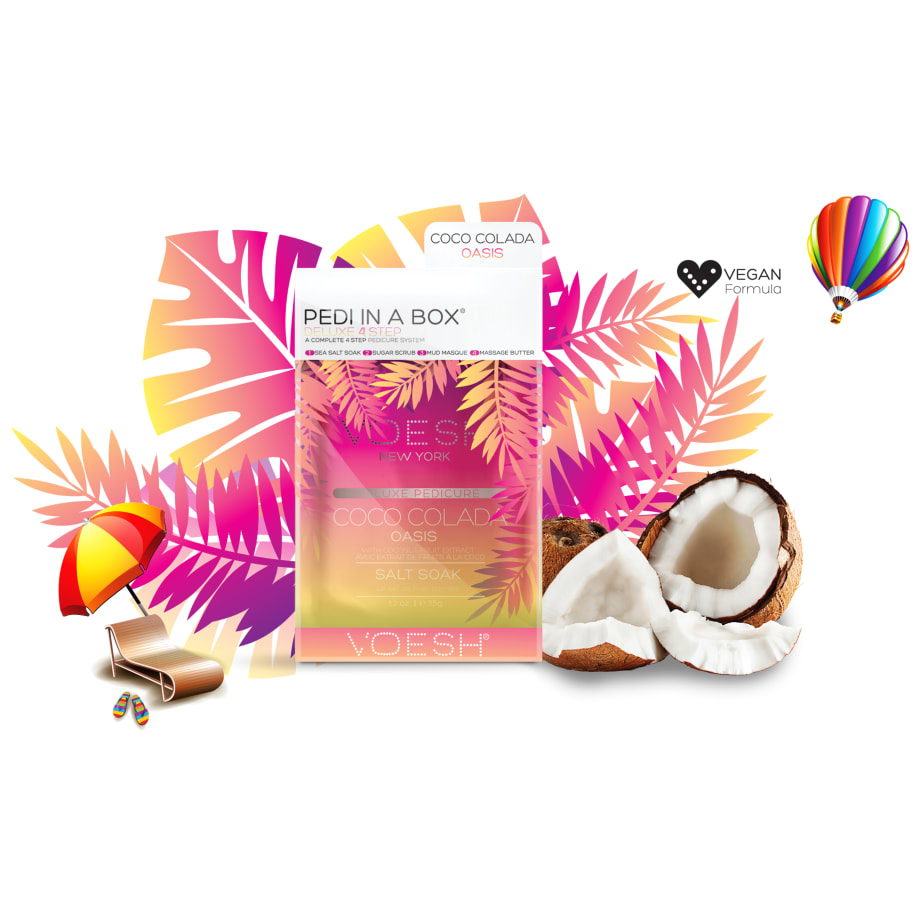Voesh Introduces Coco Colada Oasis Pedi In A Box