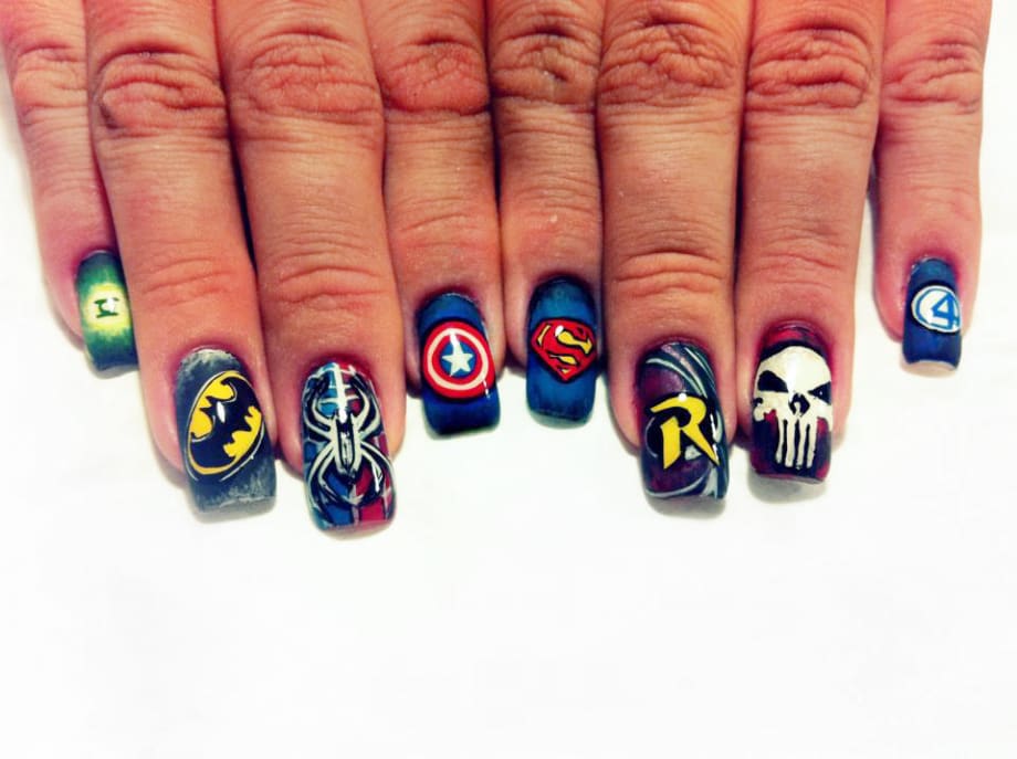 Comic-Con Nails: Comic Book Nail Art for Heroes and Villains