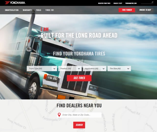 Yokohama Unveils New Truck Tire Website