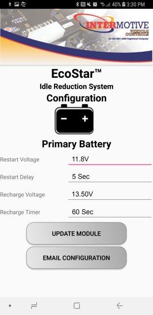 EcoStar III Bluetooth Idle-Reduction System