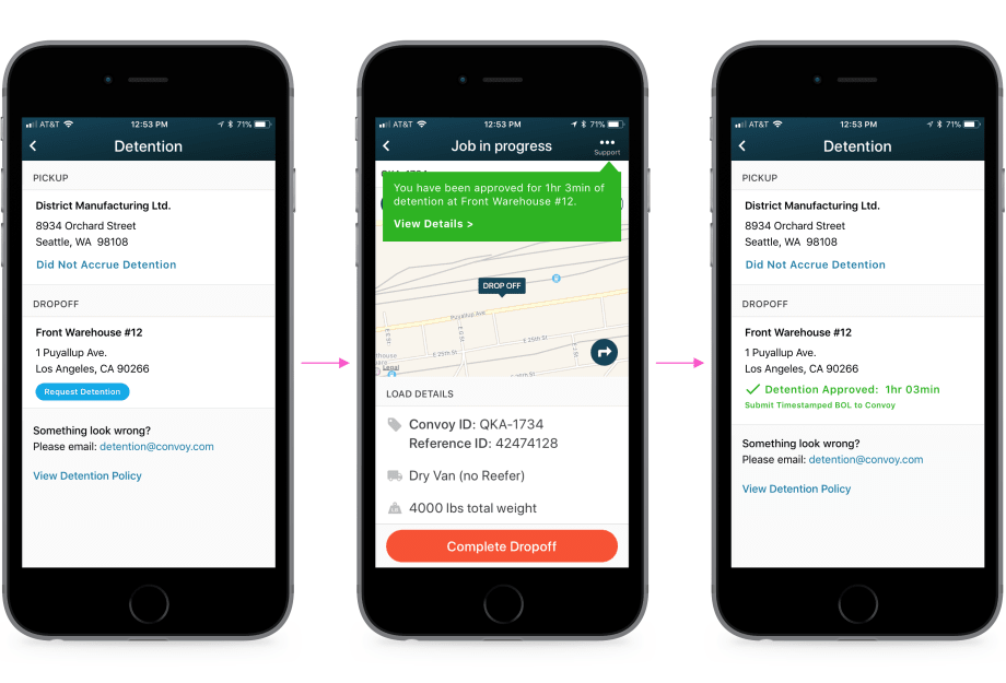 Convoy Offers Automated Detention Pay