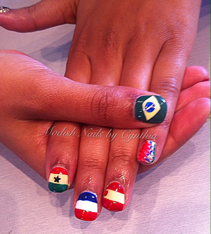 World Cup 2014 Nail Art