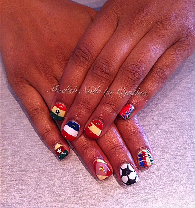 World Cup 2014 Nail Art