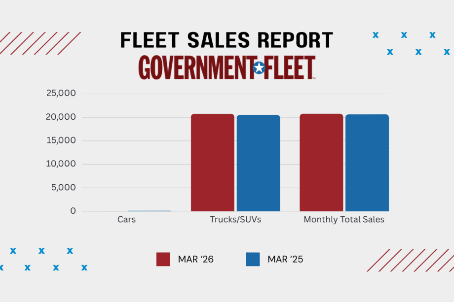 a chart of government fleet sales trends.