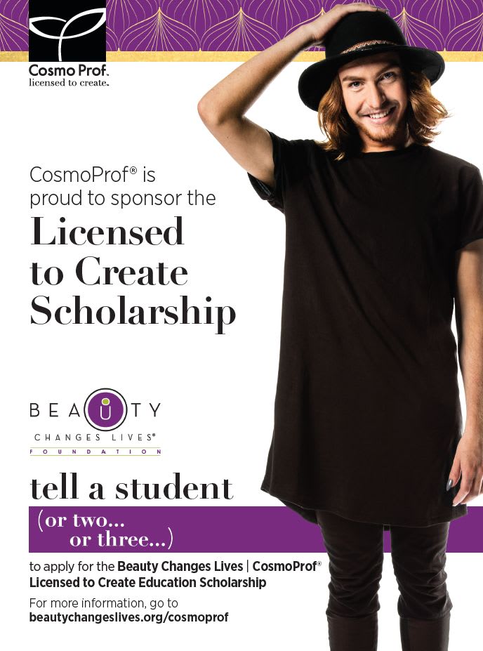 Students: Apply Now for CosmoProf Licensed to Create Scholarship