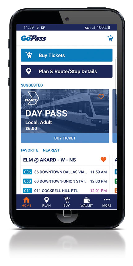 DART licenses GoPass mobile app to Trinity Metro