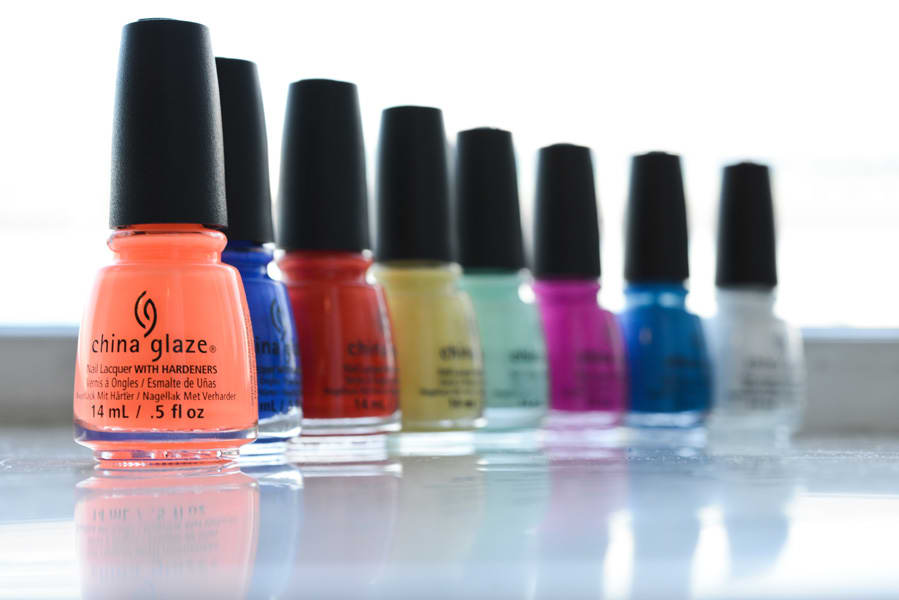 NYFW: China Glaze Water Marbled Nails at DEGEN