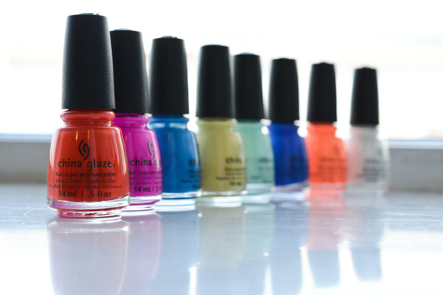 NYFW: China Glaze Water Marbled Nails at DEGEN