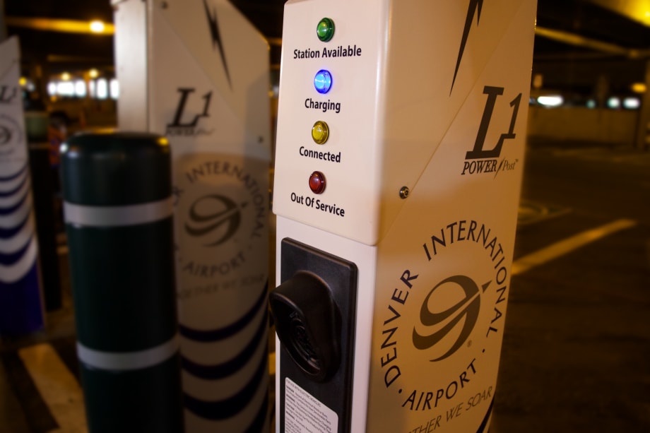 Denver Airport Unveils 10 EV Chargers