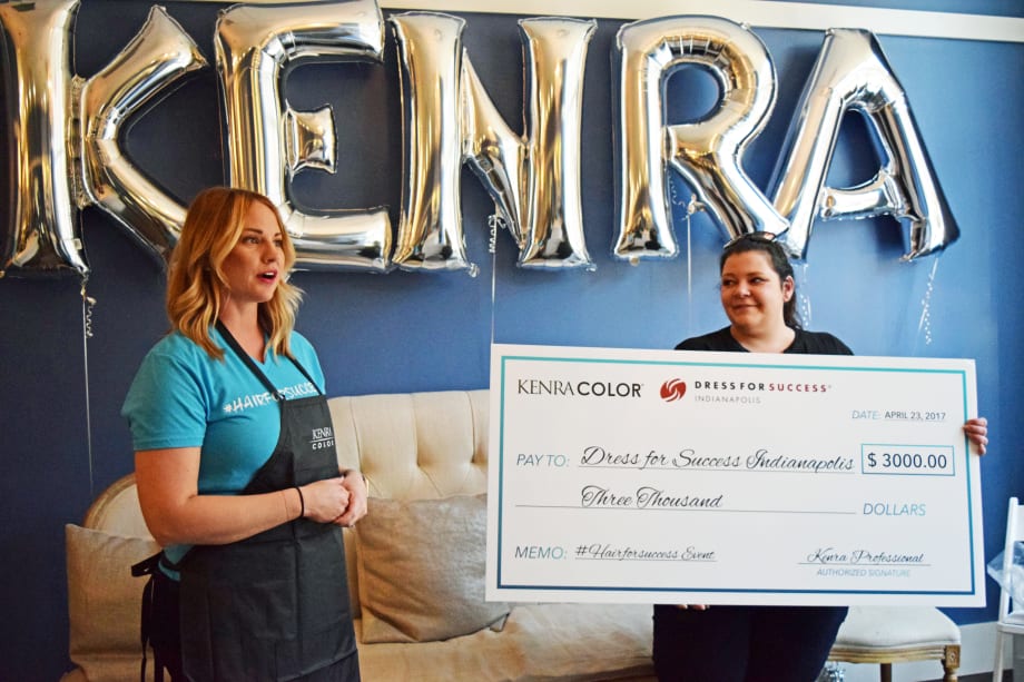 Kenra and KKBB Salon Raise Funds for Dress for Success