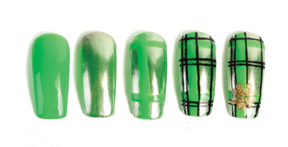 Nail Art Studio: Gold Clover
