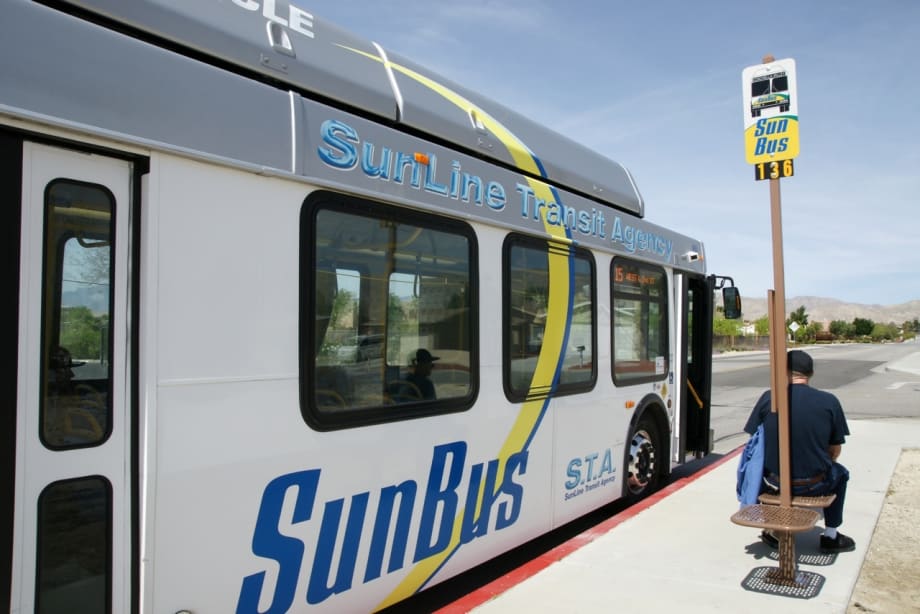 SunLine Transit installs new bus stop seats