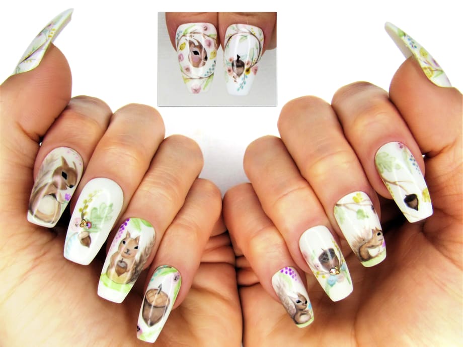 NTNA S.5 Ch. 3: Squirrels and Acorns Nail Art (Dana)