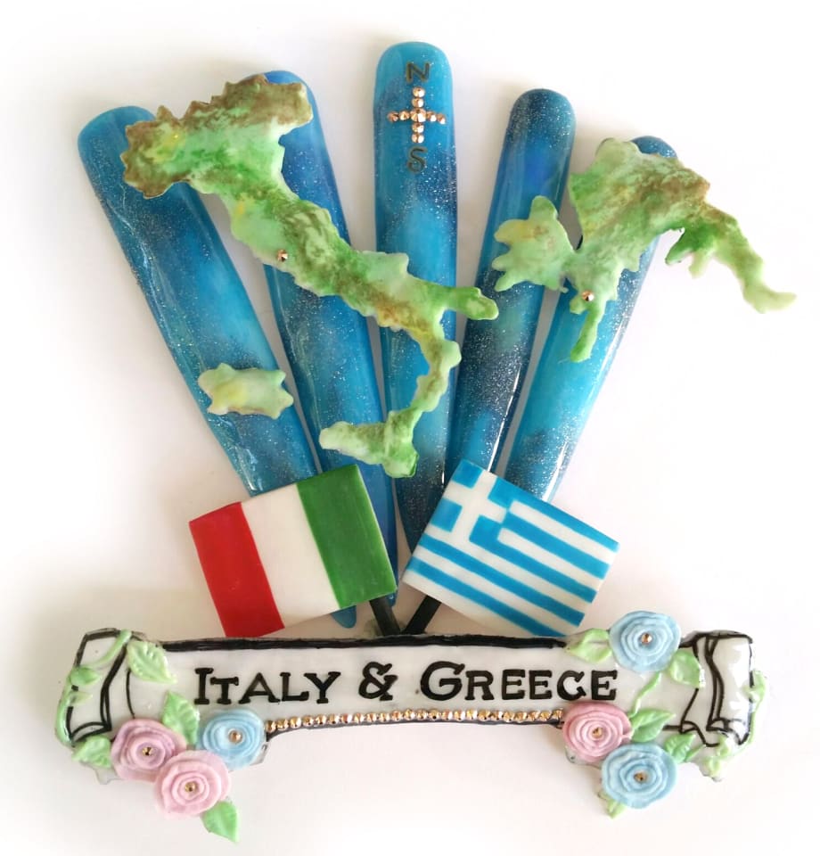 NTNA Challenge #4: Italy & Greek International Nails (Danielle)