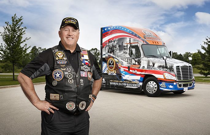 Schneider Chooses Navy Veteran to Drive Ride of Pride Truck