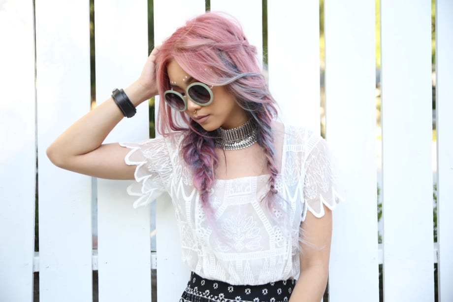 How-To: Fishtail Braids for Pravana Festival Look Day 2