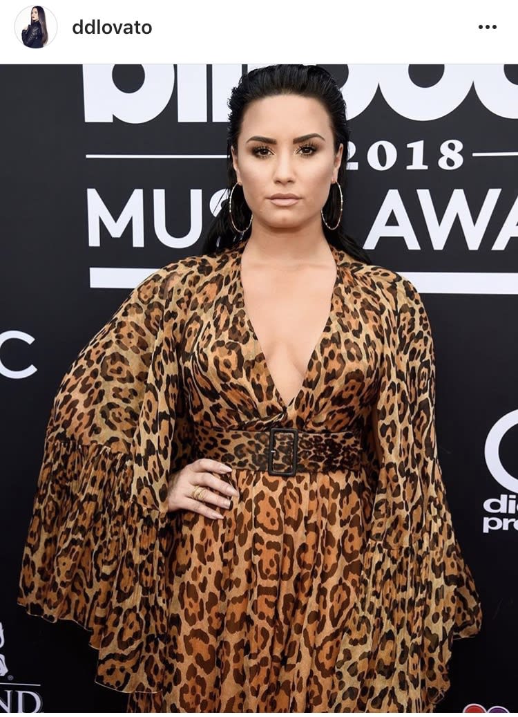 Sleek Sophistication:  Demi Lovato at the 2018 Billboard Music Awards