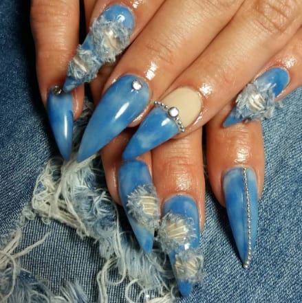 16 Denim Nail Designs