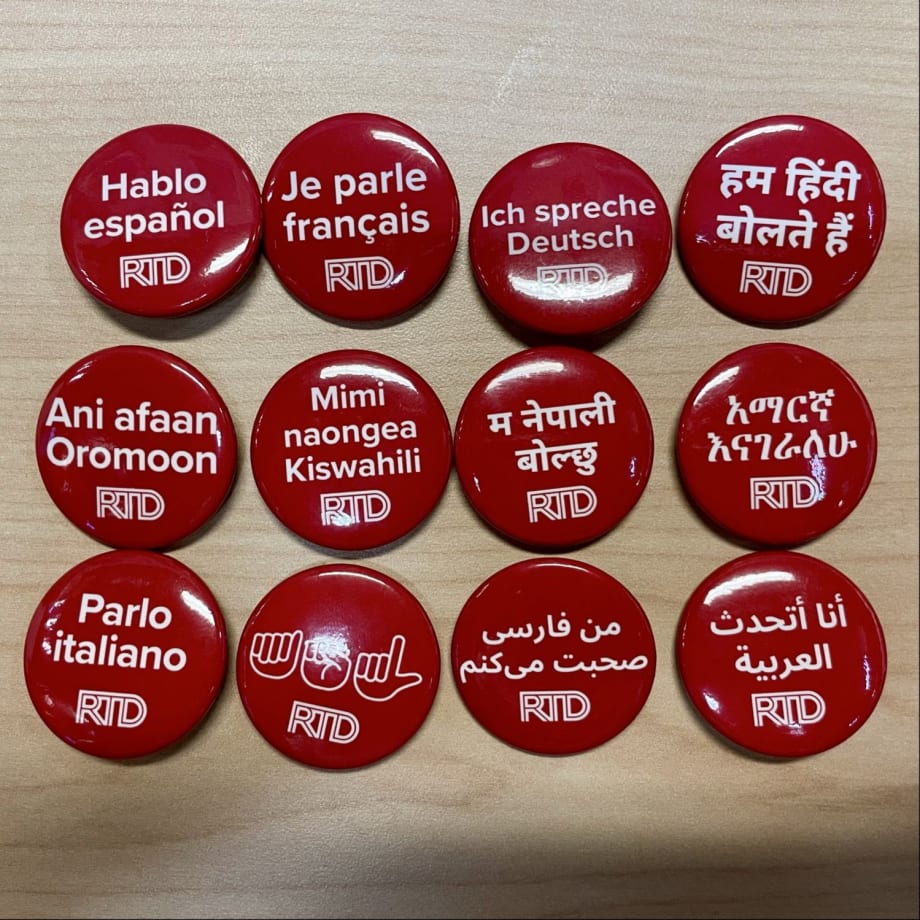 Denver RTD non-English speaking pins.