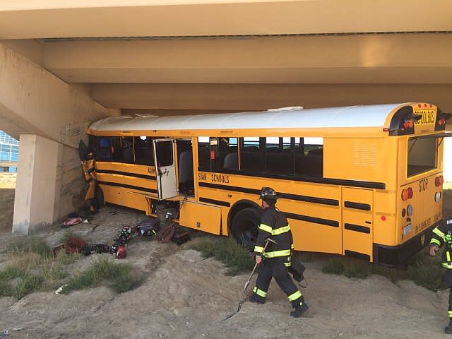 School Bus Driver Killed, 15 Students Injured in Crash at Airport