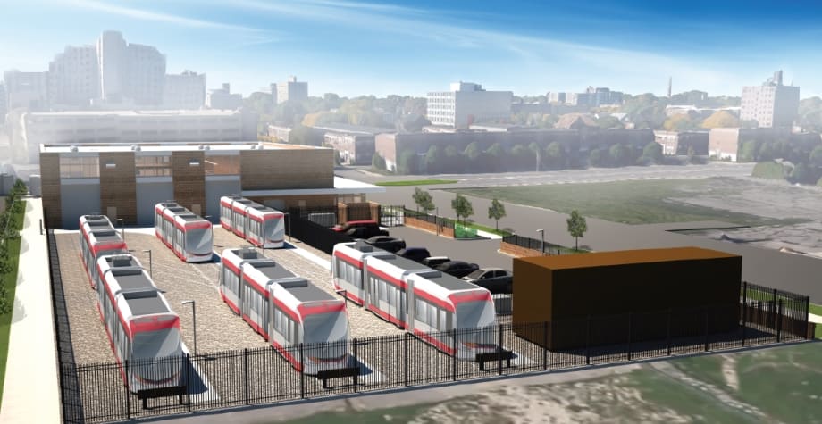 Detroit streetcar tech center renderings unveiled
