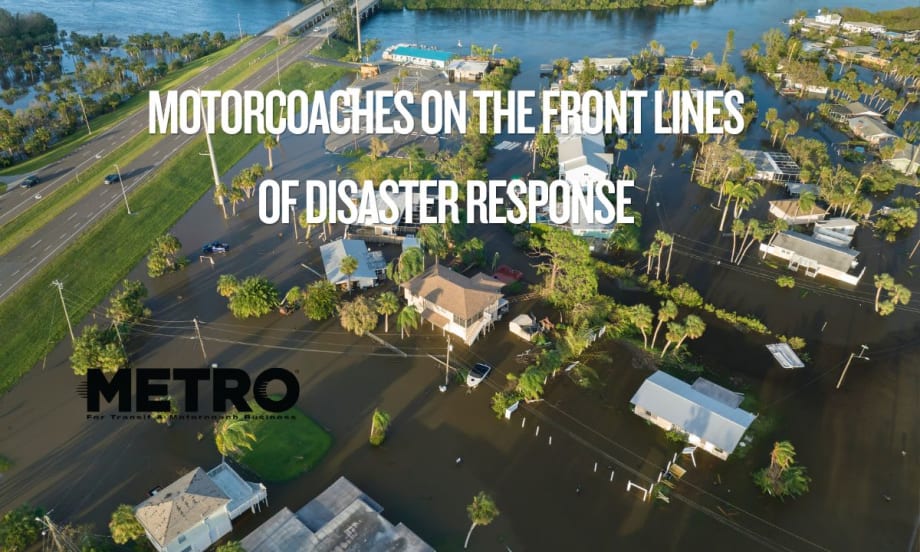 Photo of disaster in neighborhood near a highway