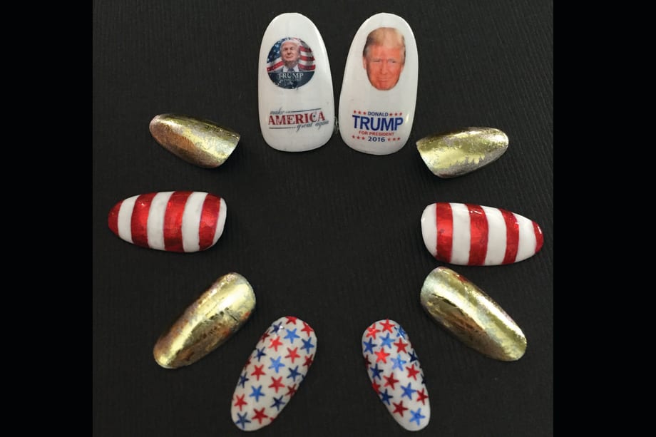 Election Nail Art: Hillary Clinton, Bernie Sanders, and Donald Trump Nails