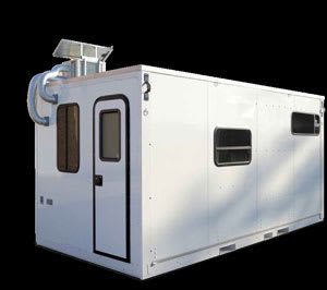 Wabash portable shelters use DuraPlate wall panels