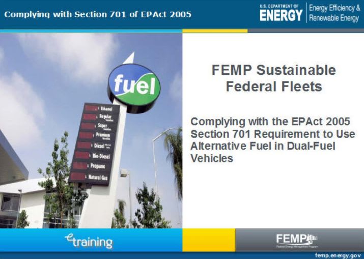 Feds Offer Flex-Fuel Compliance Training Online
