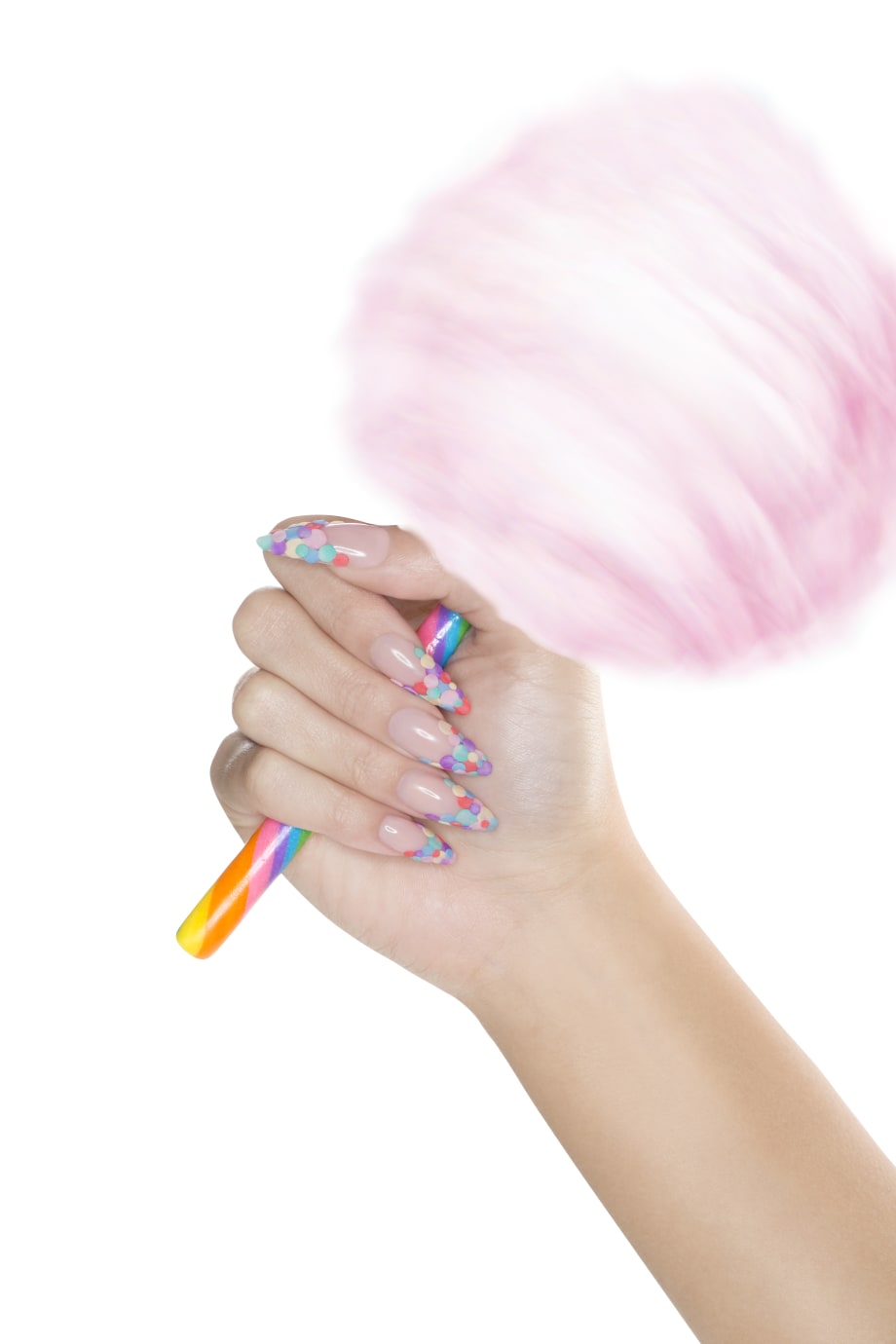 Candy-Inspired Acrylic French by EzFlow
